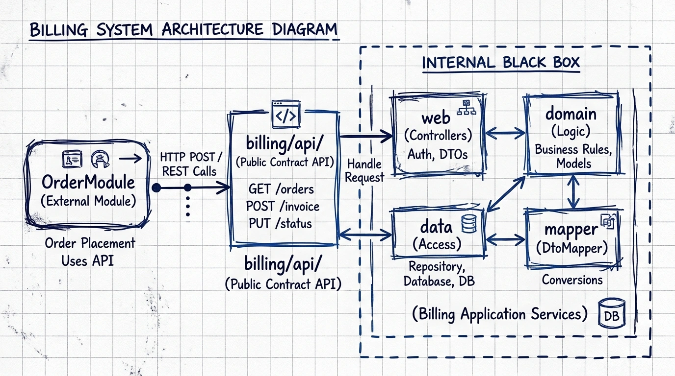 Module Boundary Contract Architecture Diagram